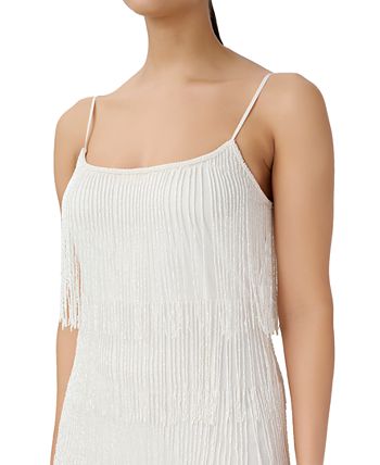 tite Beaded Fringe Shift Dress Adrianna Papell Tite Beaded Fringe Shift Dress -Adrianna Papell Sales Shop