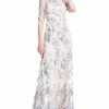 Adrianna Papell Women's Embroidered Illusion Gown 2 Adrianna Papell Women's Embroidered Illusion Gown -Adrianna Papell Sales Shop 23334740 fpx