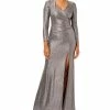 Adrianna Papell Women's Metallic Jersey Ruched Gown 2 Adrianna Papell Women's Metallic Jersey Ruched Gown -Adrianna Papell Sales Shop 23335063 fpx