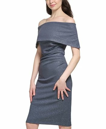 Vince Camuto Women's Off-The-Shoulder Collared Dress 5 Vince Camuto Women's Off-The-Shoulder Collared Dress - Image 3