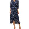 Sam Edelman Women's Polka-Dot Faux-Wrap Dress 1 Sam Edelman Women's Polka-Dot Faux-Wrap Dress -Adrianna Papell Sales Shop 23379063 fpx