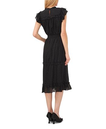 Women's Lurex Clip Dot Midi Dress CeCe Women's Lurex Clip Dot Midi Dress -Adrianna Papell Sales Shop