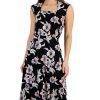Kasper Women's Floral-Print Square-Neck Top & Floral-Print Midi Skirt -Adrianna Papell Sales Shop 23490507 fpx