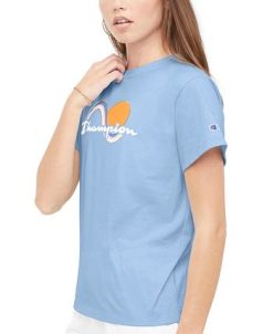 Champion Women's Classic Cotton Graphic-Print Tee 4 Champion Women's Classic Cotton Graphic-Print Tee -Adrianna Papell Sales Shop 23524171 fpx