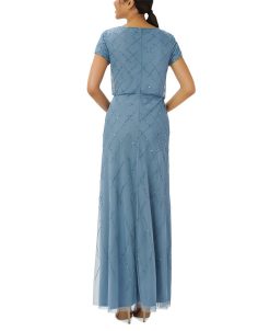 Adrianna Papell Beaded Blouson Gown -Adrianna Papell Sales Shop 23530510 fpx