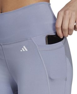 ADIDAS Women's Optime High-Waist 3-Stripe 7/8 Leggings -Adrianna Papell Sales Shop 23531450 fpx