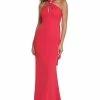 Vince Camuto Women's Embellished Scarf Halter Gown -Adrianna Papell Sales Shop 23532431 fpx