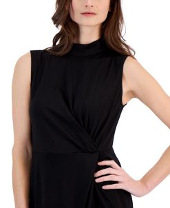 Anne Klein Women's Harmony Mock Neck Sleeveless Sheath Dress 5 Anne Klein Women's Harmony Mock Neck Sleeveless Sheath Dress -Adrianna Papell Sales Shop 23542217 fpx