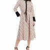Anne Klein Women's Printed Drawstring Long-Sleeve Dress, Created For Macy's 1 Anne Klein Women's Printed Drawstring Long-Sleeve Dress, Created For Macy's -Adrianna Papell Sales Shop 23542238 fpx