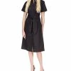 Michael Kors Women's Cotton Poplin Tie-Front Dress, Regular & Petite -Adrianna Papell Sales Shop 23547670 fpx