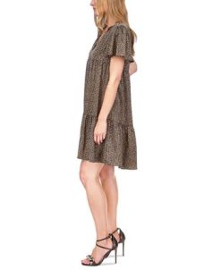 Michael Kors Women's Giraffe-Print Tiered Dress -Adrianna Papell Sales Shop 23556207 fpx