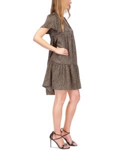 Michael Kors Women's Giraffe-Print Tiered Dress -Adrianna Papell Sales Shop 23556208 fpx