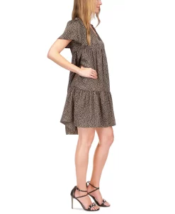 Michael Kors Women's Giraffe-Print Tiered Dress -Adrianna Papell Sales Shop 23556208 fpx