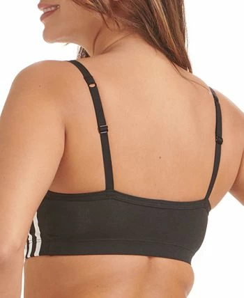 ADIDAS Women's 3-Stripes Scoop Bralette 4A4H00 4 ADIDAS Women's 3-Stripes Scoop Bralette 4A4H00 - Image 2