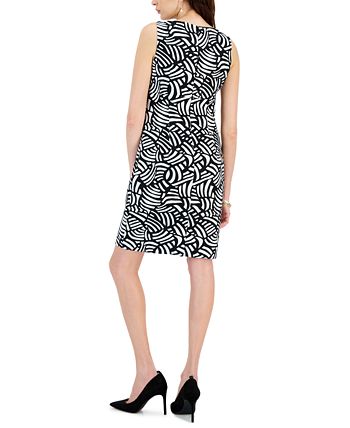 Jacquard Sleeveless Sheath Dress Kasper Jacquard Sleeveless Sheath Dress -Adrianna Papell Sales Shop