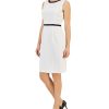 Kasper Women's Stretch Combo Contrast Trim Sheath Dress -Adrianna Papell Sales Shop 23561142 fpx