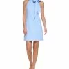 Vince Camuto Women's Signature Stretch Crepe Bow-Neck Open-Back Shift Dress -Adrianna Papell Sales Shop 23567952 fpx