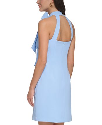 Women's Signature Stretch Crepe Bow-Neck Open-Back Shift Dress Vince Camuto Women's Signature Stretch Crepe Bow-Neck Open-Back Shift Dress -Adrianna Papell Sales Shop