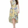 Vince Camuto Women's Printed Chiffon High-Low MidiDress -Adrianna Papell Sales Shop 23567990 fpx