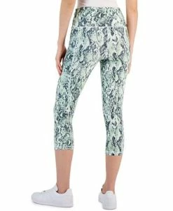 ID Ideology Women's Snake-Print Cropped High-Rise Leggings, Created For Macy's -Adrianna Papell Sales Shop 23568142 fpx