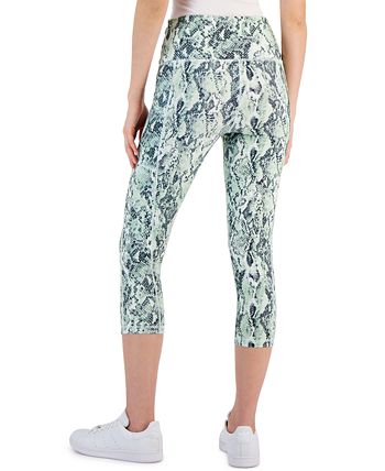 Women's Snake-Print Cropped High-Rise Leggings, Created For Macy's ID Ideology Women's Snake-Print Cropped High-Rise Leggings, Created For Macy's -Adrianna Papell Sales Shop