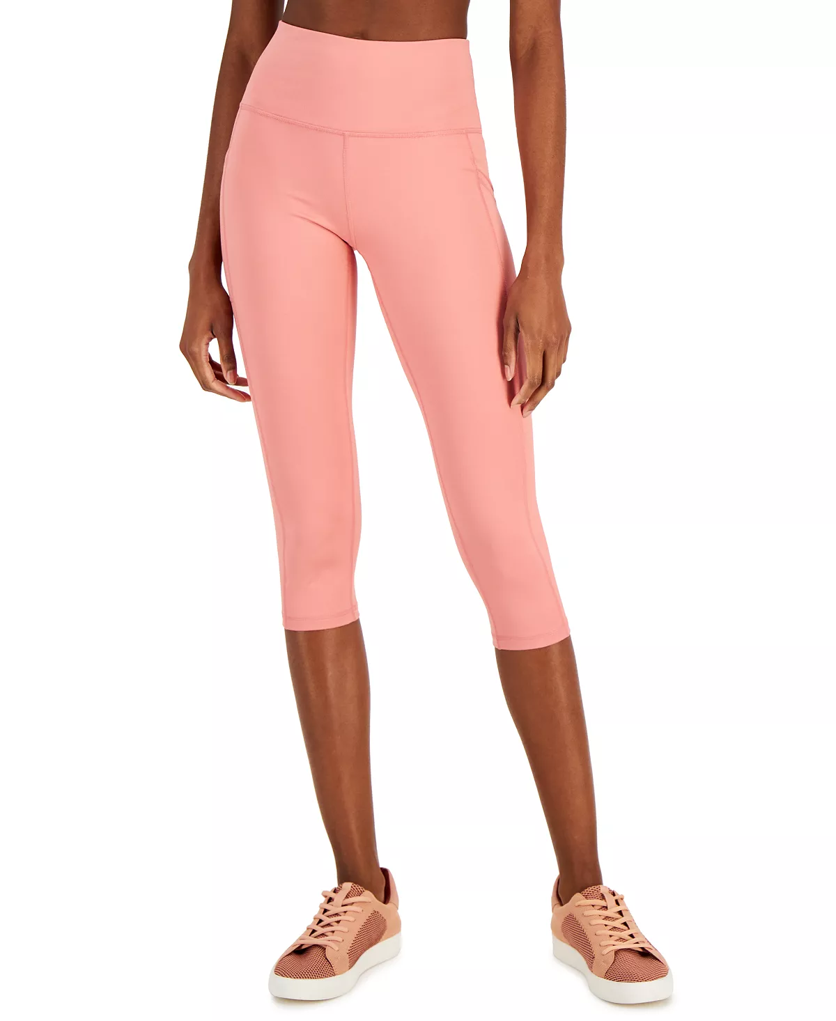 ID Ideology Women's Compression High-Rise Side-Pocket Cropped Leggings, Regular & Petite, Created For Macy's 13 ID Ideology Women's Compression High-Rise Side-Pocket Cropped Leggings, Regular & Petite, Created For Macy's - Image 11