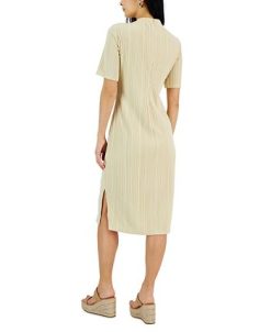 INC International Concepts Women's Ribbed-Knit Midi Dress, Created For Macy's -Adrianna Papell Sales Shop 23587701 fpx