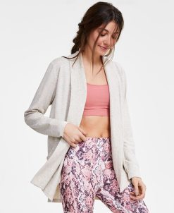 ID Ideology Women's Butter French Terry Cardigan, Created For Macy's