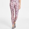 ID Ideology Women's Snake-Print High-Rise Compression Leggings, Created For Macy's