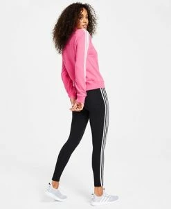 ADIDAS Women's Cotton 3-Stripes Quarter-Zip Sweatshirt -Adrianna Papell Sales Shop 23610741 fpx