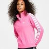 ADIDAS Women's Cotton 3-Stripes Quarter-Zip Sweatshirt -Adrianna Papell Sales Shop 23610746 fpx