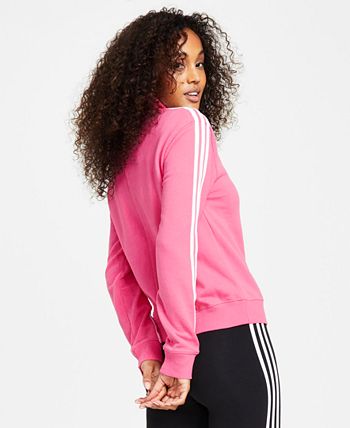 Women's Cotton 3-Stripes Quarter-Zip Sweatshirt ADIDAS Women's Cotton 3-Stripes Quarter-Zip Sweatshirt -Adrianna Papell Sales Shop