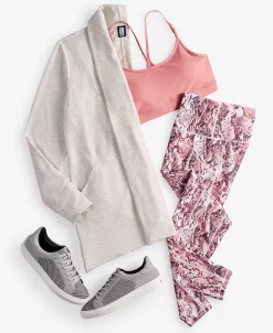 ID Ideology Women's Snake-Print High-Rise Compression Leggings, Created For Macy's -Adrianna Papell Sales Shop 23610853 fpx 2