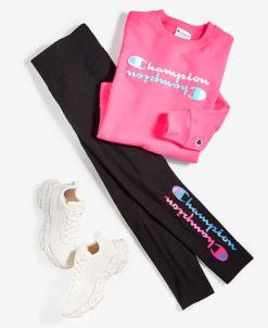 Champion Women's Authentic Performance Logo Leggings -Adrianna Papell Sales Shop 23611083 fpx