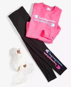 Champion Women's Authentic Performance Logo Leggings -Adrianna Papell Sales Shop 23611083 fpx