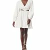 Sam Edelman Women's Long-Sleeve V-Neck Cutout Dress -Adrianna Papell Sales Shop 23622201 fpx