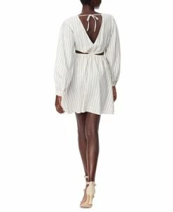 Sam Edelman Women's Long-Sleeve V-Neck Cutout Dress -Adrianna Papell Sales Shop 23622202 fpx