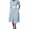 Sam Edelman Women's Cotton Collared Belted Shirtdress -Adrianna Papell Sales Shop 23622205 fpx