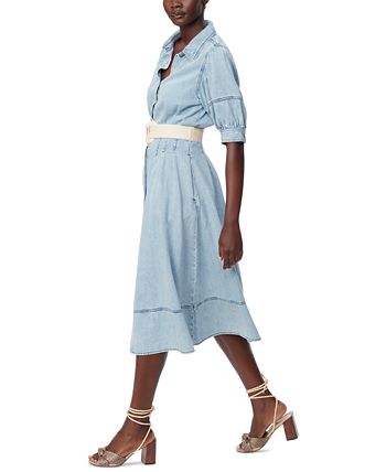 Women's Cotton Collared Belted Shirtdress Sam Edelman Women's Cotton Collared Belted Shirtdress -Adrianna Papell Sales Shop