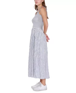 Black Tape Women's Sleeveless Long Smocked Maxi Dress -Adrianna Papell Sales Shop 23625988 fpx