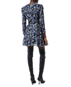 French Connection Women's Bodine Printed Cutout Fit & Flare Dress -Adrianna Papell Sales Shop 23649639 fpx