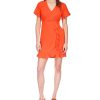 Michael Kors Women's Faux-Wrap Ruffle Mini Dress -Adrianna Papell Sales Shop 23650925 fpx