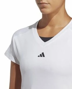 ADIDAS Women's Training Essentials Logo V-neck T-shirt -Adrianna Papell Sales Shop 23653844 fpx