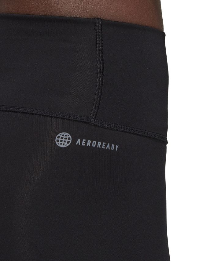 Women's Optime Training High Rise Bike Short Tights ADIDAS Women's Optime Training High Rise Bike Short Tights -Adrianna Papell Sales Shop