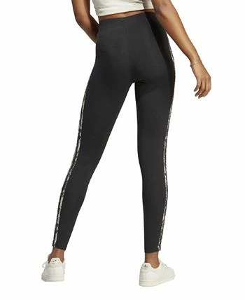 ADIDAS Women's 3-Stripes Snake Skin Print Leggings 4 ADIDAS Women's 3-Stripes Snake Skin Print Leggings - Image 2