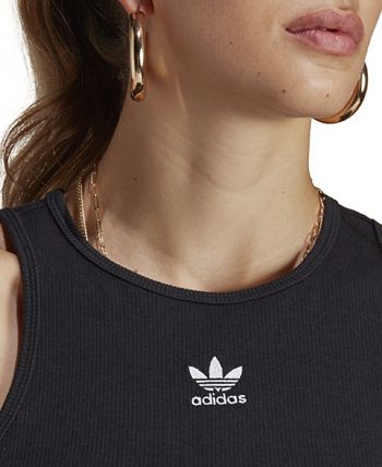 Women's Adicolor Essentials Round Neck Rib Tank Top ADIDAS Women's Adicolor Essentials Round Neck Rib Tank Top -Adrianna Papell Sales Shop