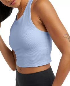Champion Women's Ribbed Soft Touch Crop Top -Adrianna Papell Sales Shop 23656256 fpx