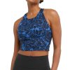 Champion Women's Soft Touch Printed Racerback Cropped Top -Adrianna Papell Sales Shop 23656312 fpx