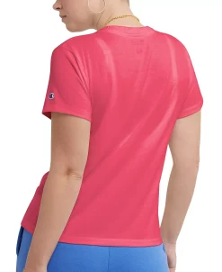 Champion Women's Classic Cotton Logo Graphic-Print Tee -Adrianna Papell Sales Shop 23657123 fpx