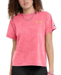 Champion Women's Classic Acid Wash Crewneck Tee